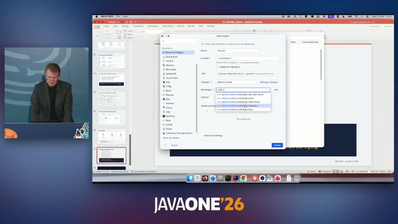 IntelliJ Maven Archetype: webforj-archetype-sidemenu, hello-world, tabs