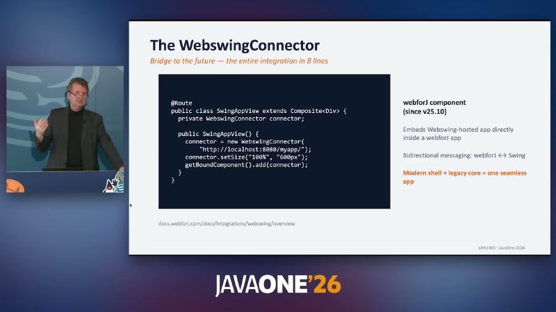 WebswingConnector: Bridge to the future — the entire integration in 8 lines