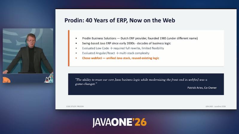 Prodin: 40 Years of ERP, Now on the Web — chose webforJ for a unified Java stack