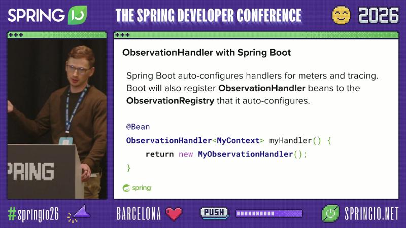 Slide: Boot registers ObservationHandler beans