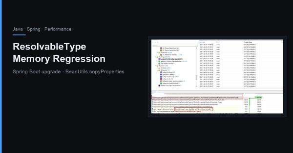 Troubleshooting Memory Issues After Spring Boot Upgrade: A Deep Dive into ResolvableType Object Creation