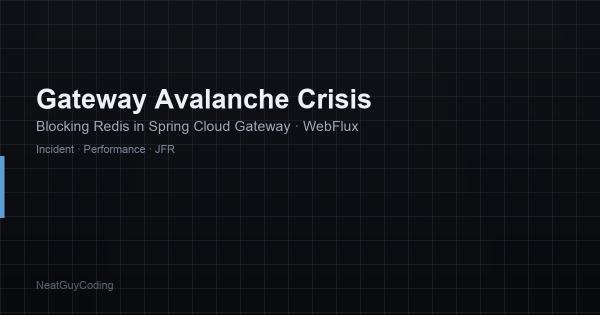 Gateway Avalanche Crisis: How Synchronous Redis Calls Nearly Brought Down Our System
