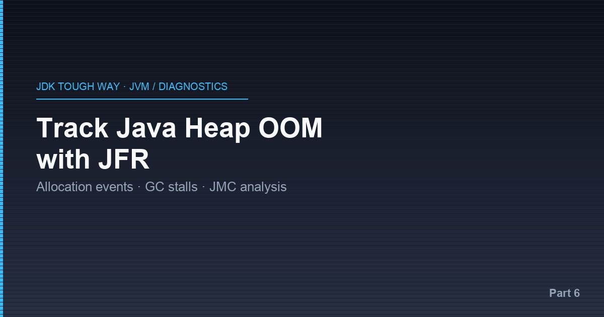 JDK Tough Way - 6. Practical Guide and Underlying Principles of Tracking Java Heap OOM with JFR